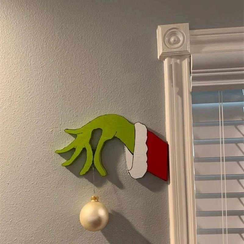 Christmas Home Decoration Thief Hand Cut Out Thanksgiving Interior Decoration Window Fireplace Christmas Thief Decorations