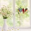 Multicolor Acrylic Panel Bird Stained Glass Suncatcher Window Hanging Home Decor