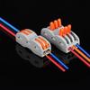 10/1000Pcs SPL-2/3/4/5 Mini Quick Wiring Terminal 2-In 2-Out,3-In 3-Out Parallel Wire Connection Connector, Press Type