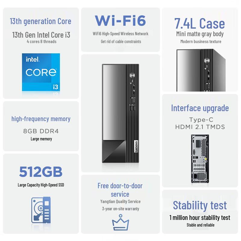 Lenovo Yangtian M4000q Business Desktop PC (CN Version)