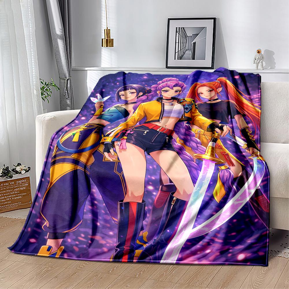 Huntrix: Future Heroes Unite Blanket Ultra-Soft Suitable for Bedding Couch Office Chair for All Seasons Warmthful Decor