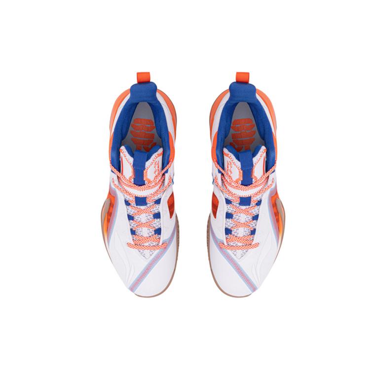 New LINING Storm 2020 Basketball Shoes Men Mid Top Orange ABPQ045-2