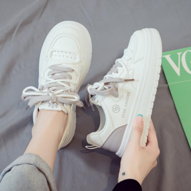 Spring Women's White Shoes Breathable Versatile Sports Casual Dad Shoes Sneakers