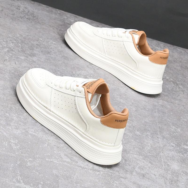 

Summer 22 new casual board shoes leather surface breathable sports shoes platform trendy shoes 39