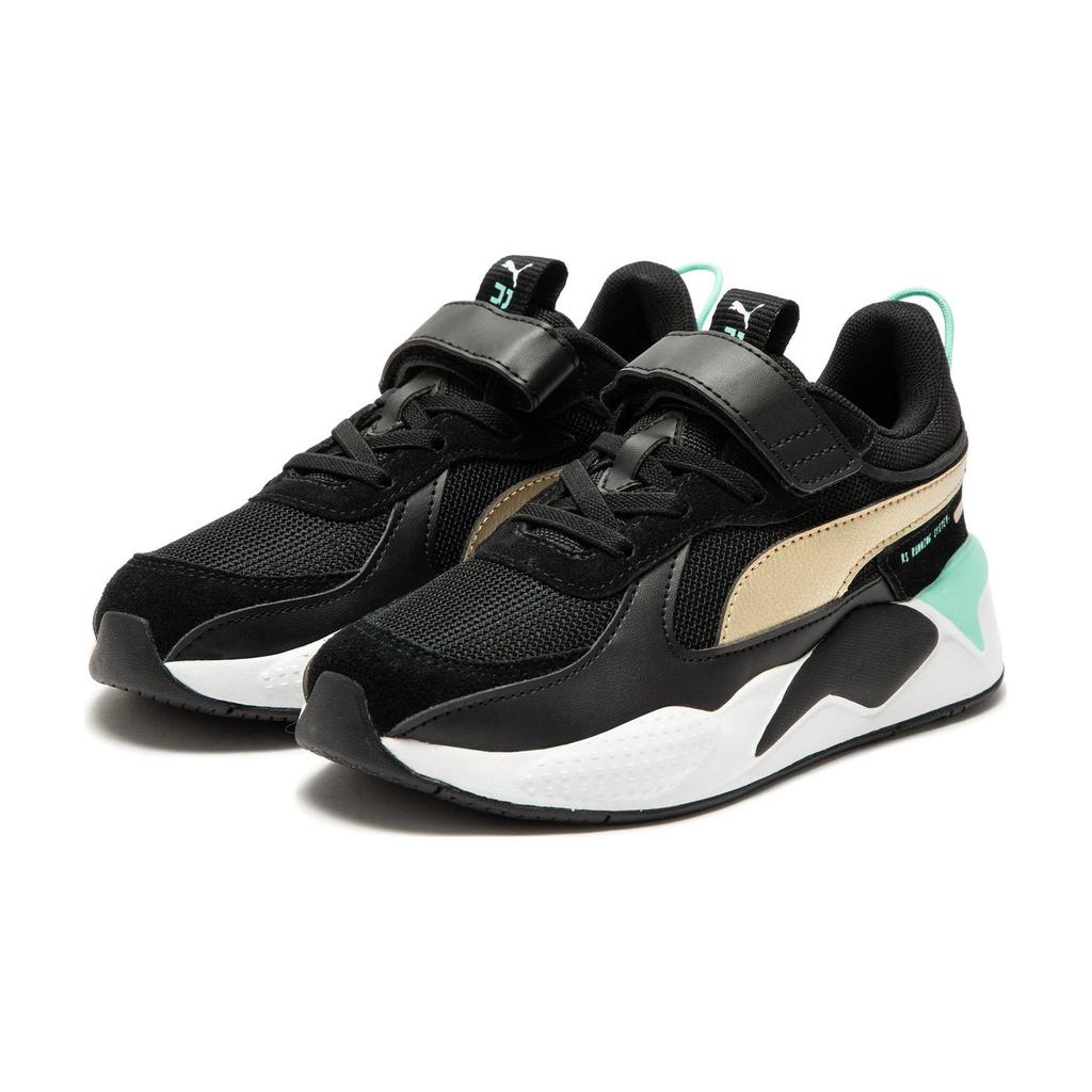 Puma Rs-X Metallic Comfortable Classic Simple Versatile Daily American Retro Fashion Trend Campus Low-Top Kids Casual Shoes 391985-02