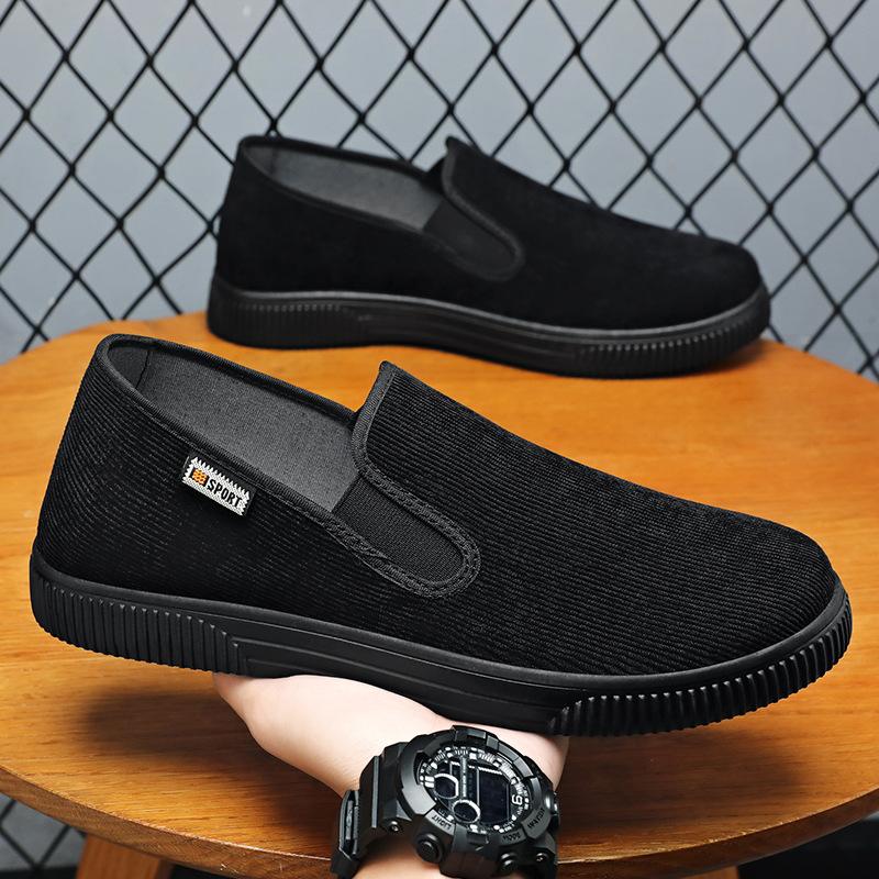 Shoes Men's Summer New Men's Shoes Do Not Stink Feet Cloth Shoes One Pedal Men's Shoes Solid Color Versatile Casual Shoes