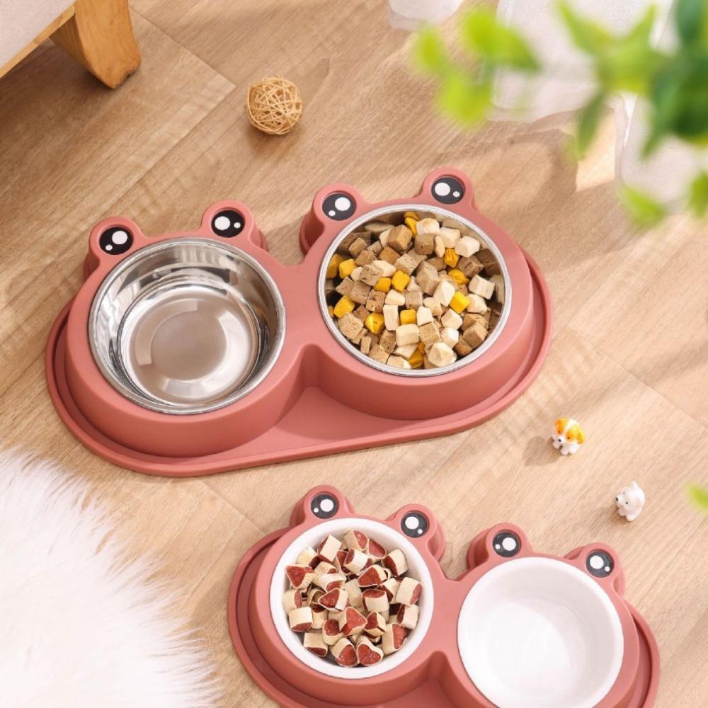 Non-slip Cat Food Bowl Detachable Dog Water Bowl Cute Dog Bowls  Pet Supplies
