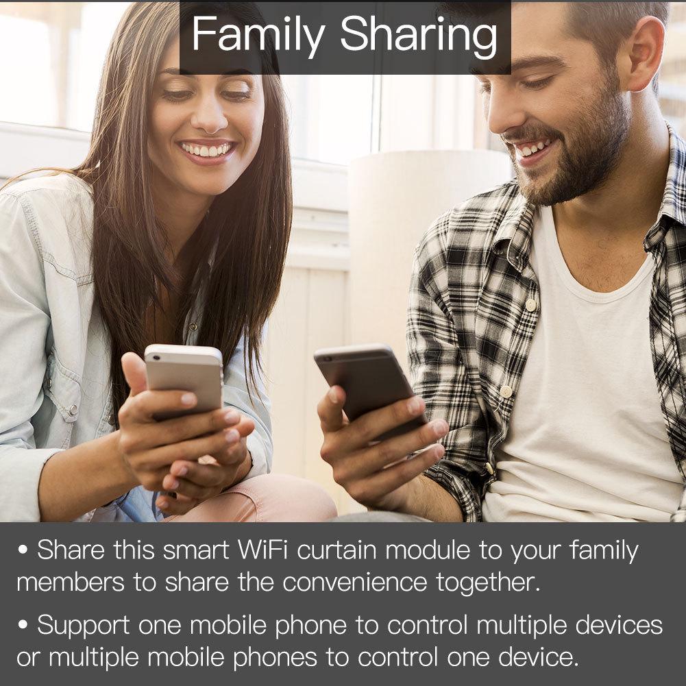 Graffiti Smart WiFi Curtain Switch with Remote Timer & Alexa Compatibility