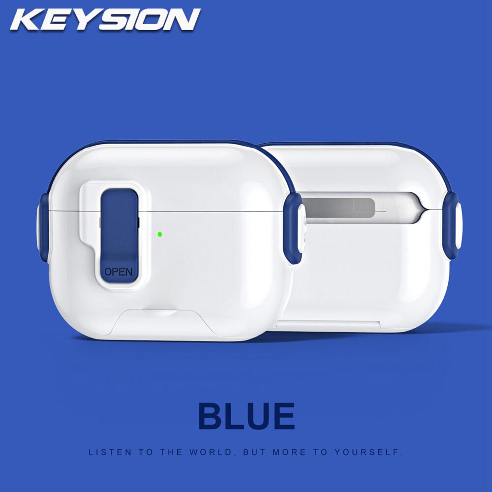KEYSION Magnetic Automatic Switch Earphone Case for Airpods Pro 3 2 Hidden Phone Stand Shockproof Headphone Cover for AirPods 4