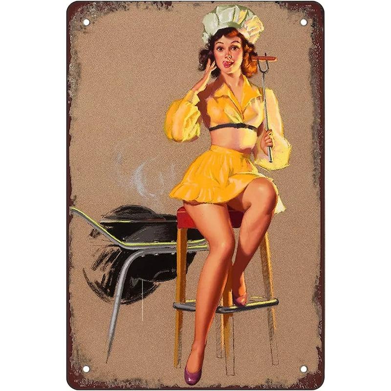 Vintage Coffee Metal Tin Sign Kitchen Bar Decor