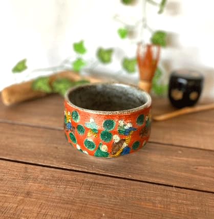Kutani ware Wooden rice copy [Matcha bowl]
