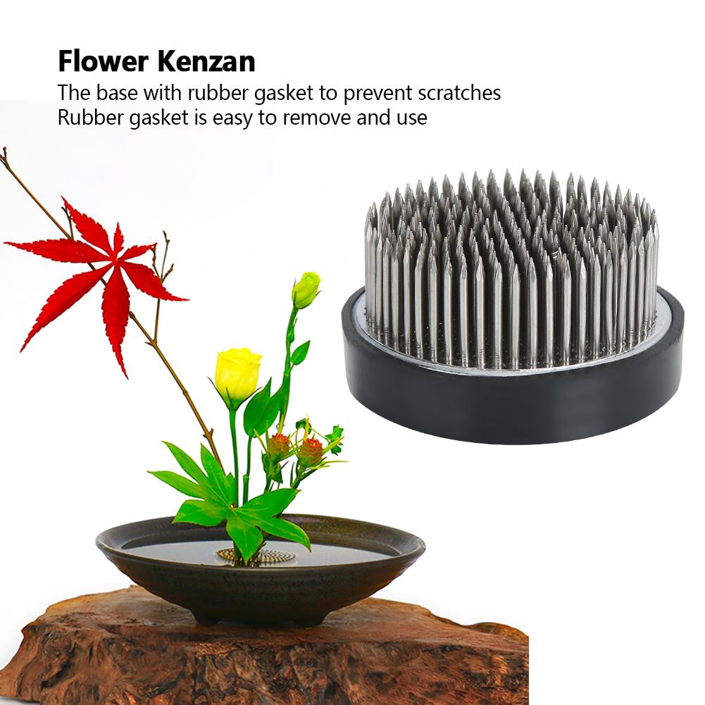 Suport Kenzan pentru Flori de Formă Rotundă, Ac pentru Aranjamente Florale, Accesorii pentru Aranjare, Instrument din Oțel Inoxidabil