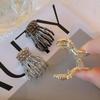Zinc Zinc Zinc Alloy Ghost Paw Hair Claw Hollow Metal Hair Claw Gothic Small Shark Clip  Halloween Party