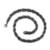 Retro Snake Pattern Black Twist Necklace Men's European and American Hip-hop High Street Niche Light Luxury Collarbone Chain Tide