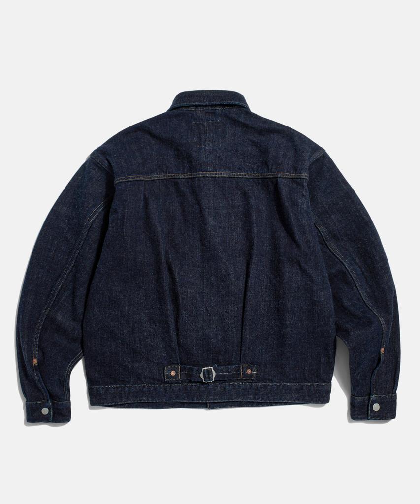 Espionage Type 1 Selvedge Denim Trucker Jacket Dark Indigo