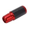 5 6 Speed Manual Gear Shifting Lever Knob Carbon Fiber Transmission Shifter Head with 3 Adapters for Vehicle