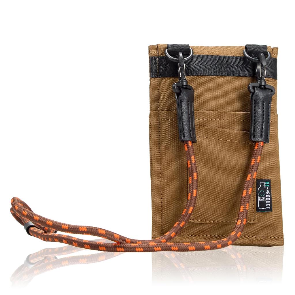 Sacoche shoulder water passport smartphone ticket travel character khaki [Snoopy] 2-way bag, repellent, case, pouch, holder, goods, women's, men's,