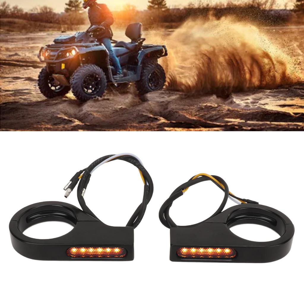 Front Fork LED Turn Signal Light High Brightness Stability Fork Clamp Indicators Lights for 41MM Fork