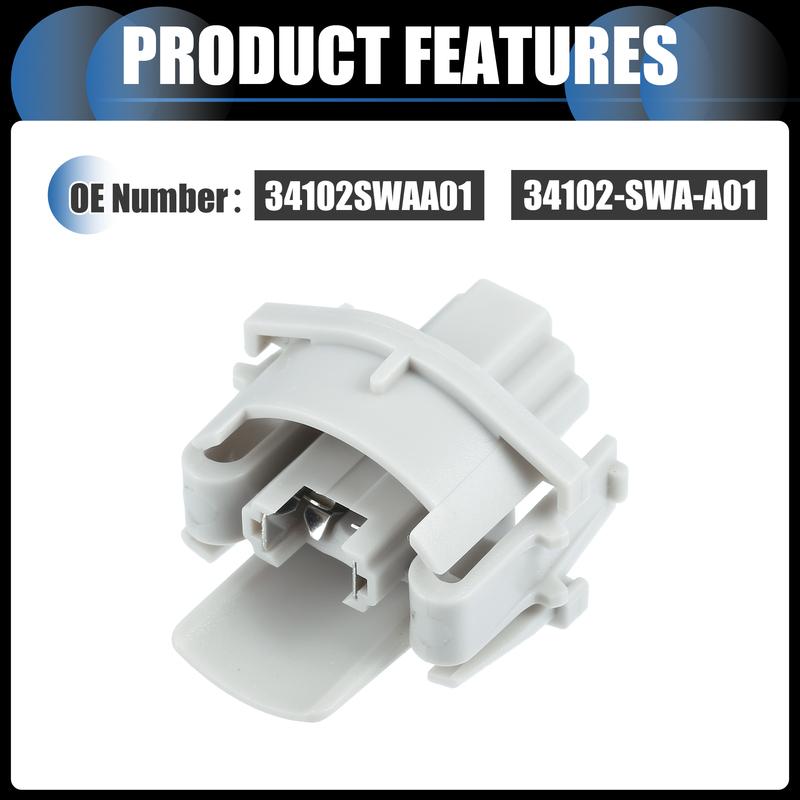 

X Autohaux Патрон для подсветки номерного знака, Корпус разъема лампы № 34102SWAA01/34102-SWA-A01 для Honda CR-V Civic Odyssey