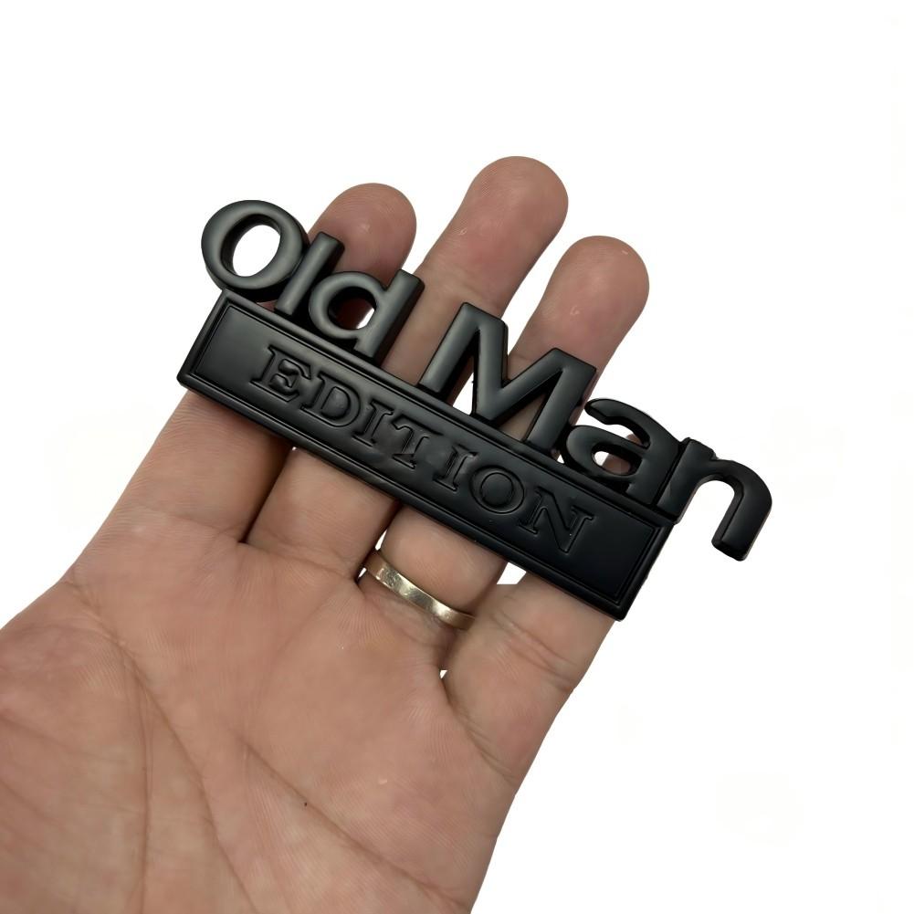 3D Metal Chrome Car Sticker Emblem Fits For OLD MAN EDITION Cars Trucks