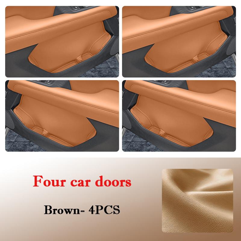 For Haval H9 2026 2026 Car Door Slot Storage Box Leather Protective Pad Cover WaterProof Organize Barrel Interior Accessories