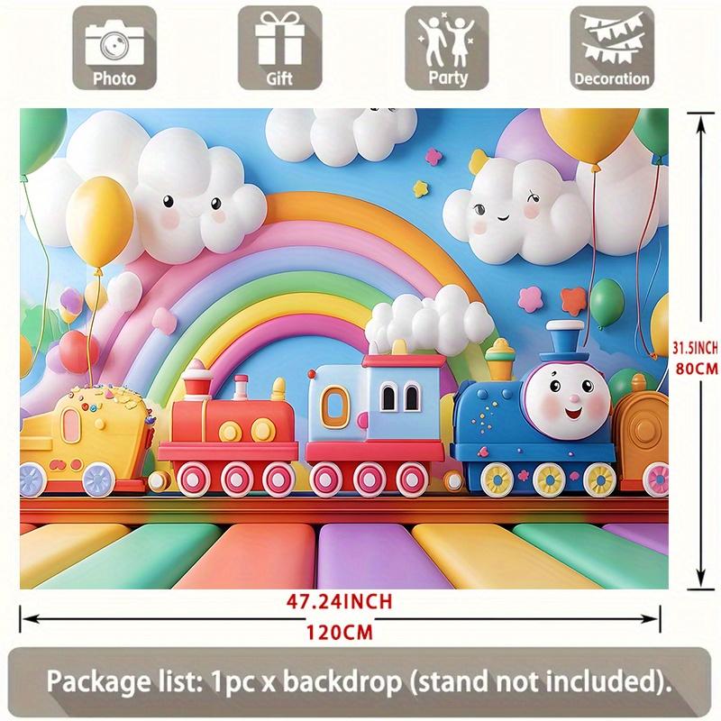 Birthday Party Backdrop Polyester Banner Photo Booth Decoration 105