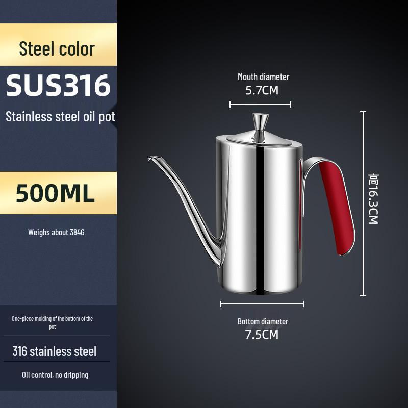 304 Stainless Steel Multi-Purpose Oil and Spice Bottle for Kitchen