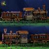 HUIQIBAO 1958PCS MOC Punk Mechanical Train Model Building Block Brick Construction Toy For Children Desk Home Decoration