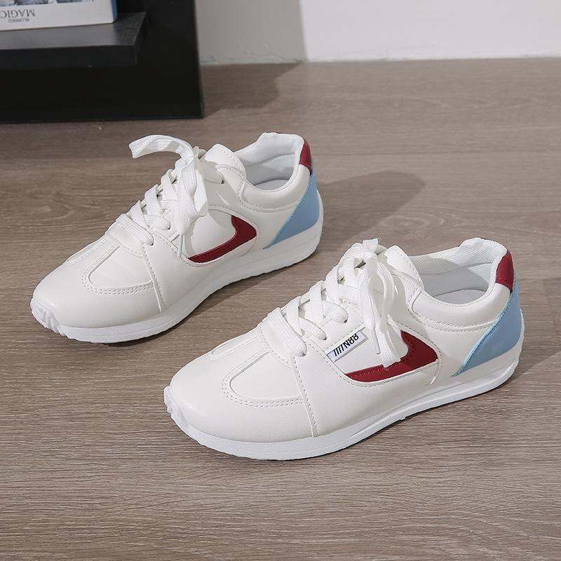 Little white shoes women's lightweight, simple and fashionable 2025 spring and autumn low-top flat-bottomed versatile women's trendy sports shoes