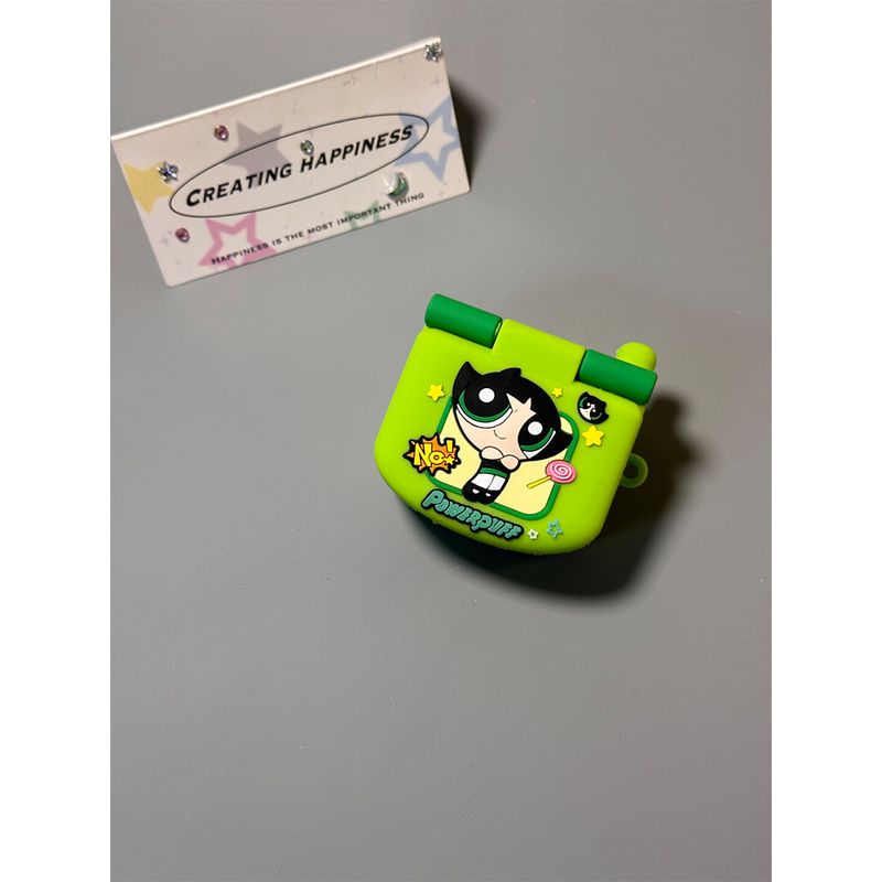 

Protective Case Airpod3 for Apple Pro Earphone Case Second Generation Wireless Bluetooth Third Generation Aipods2 Silicone Soft Fourth Generation 5 Airpods 3 Powerpuff Girls-Single Shell