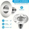 1pc Bathroom Sink Strainer - Brushed Finish, Hair Catcher with Small Tapered Bathtub Cover