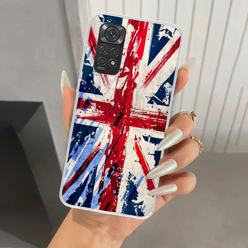 Union Jack England UK Flag Phone Case for Xiaomi Redmi Note 15 14 14S 13 12S 12 Pro 11S 11 Plus 11T 11E 10S Soft Funda Print She