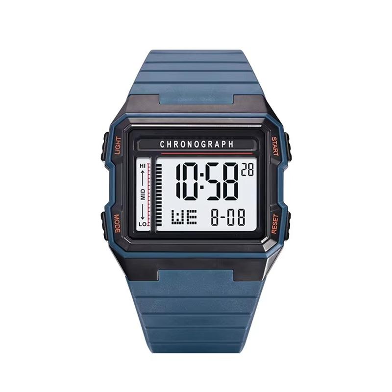 

UTHAI CA07 Square Men watch Sports Timing 50ATM Swimming Waterproof LED Anti Drop Electronic Watchwatches for man