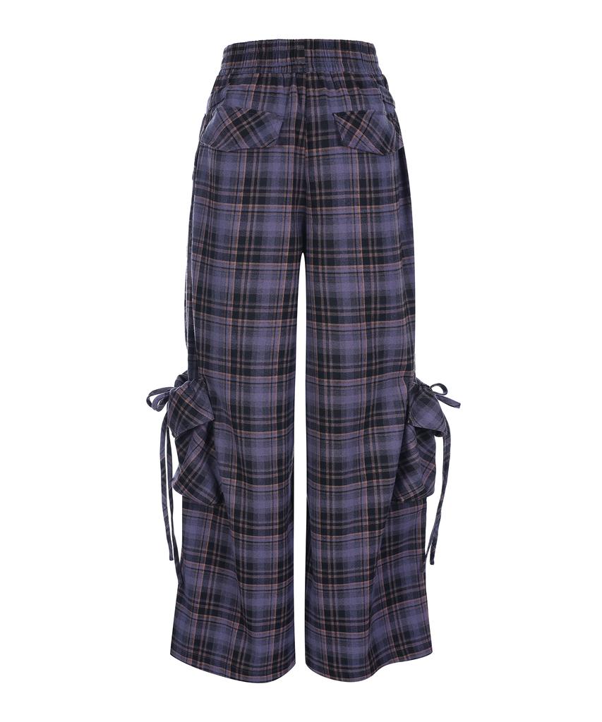 LALAFOX Wide Cargo Pocket Pants Purple Bq4Wp001