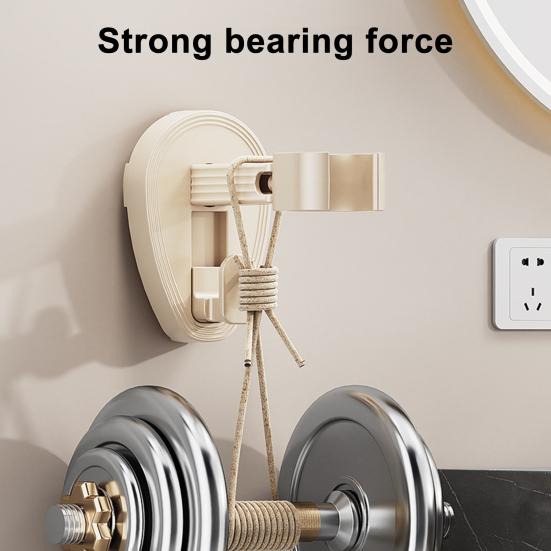 Hair Dryer Holder with Suction Cup Strong Load-bearing Easy To Install Punch-Free Wall Mount 360-Degree Rotating Hair Dryer Rack