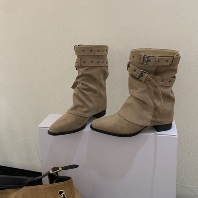 

Men Women Winter Spring Autumn Boots PointedToe Elegant Warm Protection for Cold Weather Insulated Material for Winter Comfort 35