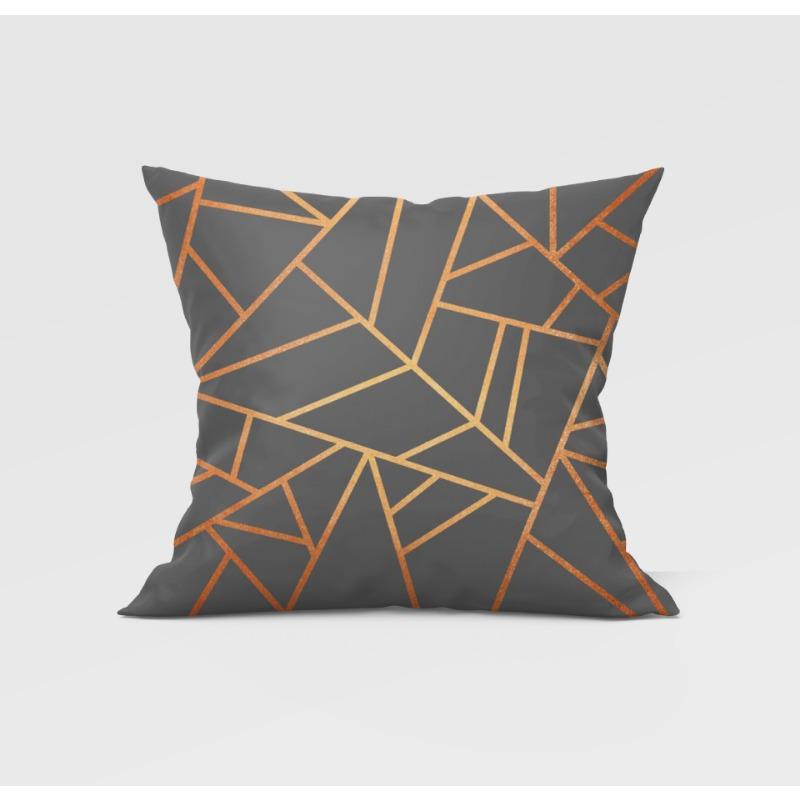 Gray Geometric Pillowcase Home Sofa Pillowcase