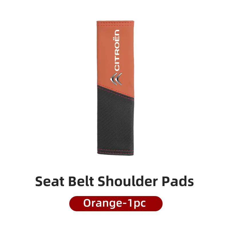 Car Seat Safety Belt Shoulder Cover Spliced Protective Cover For Citroen C4 C3 C5 C1 C2 C6 VTS C4L DS3 DS4 DS5 Grand Berlingo