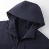 Shanshan Men's Hooded Fleece-Lined Windproof Jacket