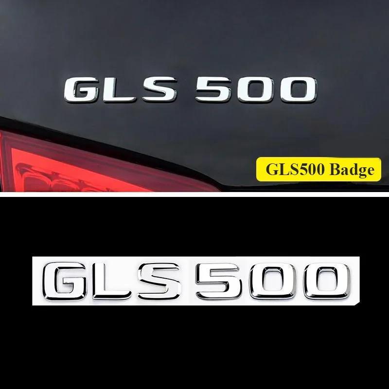 3D Chrome ABS Letters For GLS Series Car Emblem Logo Stickers Auto Sticker for GLS 63 400 450 500 550 580 X167 X166 Accessories