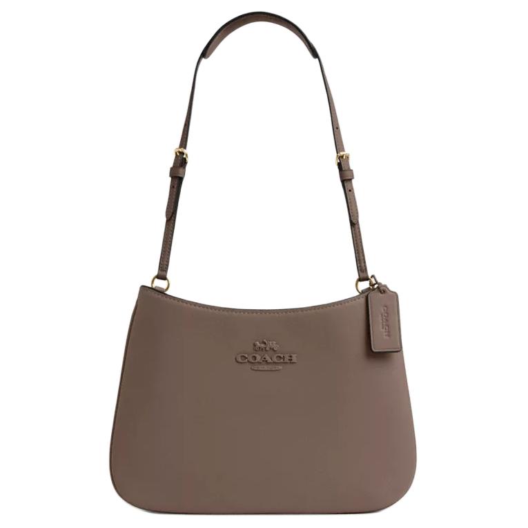 Coach Penelope 27 Logo Snap Closure Smooth Leather Tote Shoulder Bag Large Women bags Dark-Stone CP101-IMV2R Basic Set (Bag+Dust Bag)