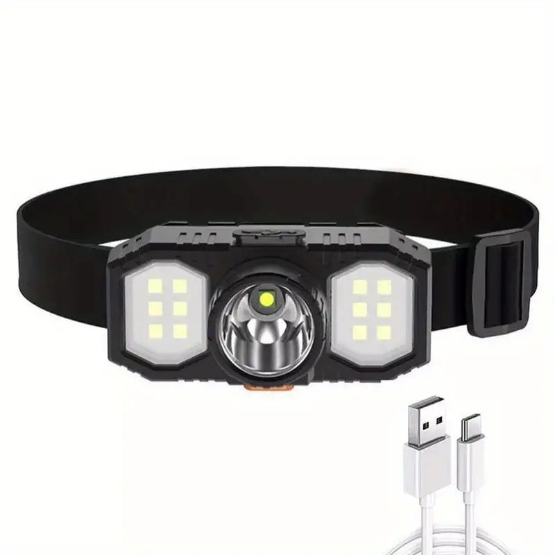 

Светодиодный налобный фонарь COB USB перезаряжаемый водонепроницаемый кемпинговый налобный фонарь налобный фонарь для рыбалки на открытом воздухе рыболовный налобный фонарь