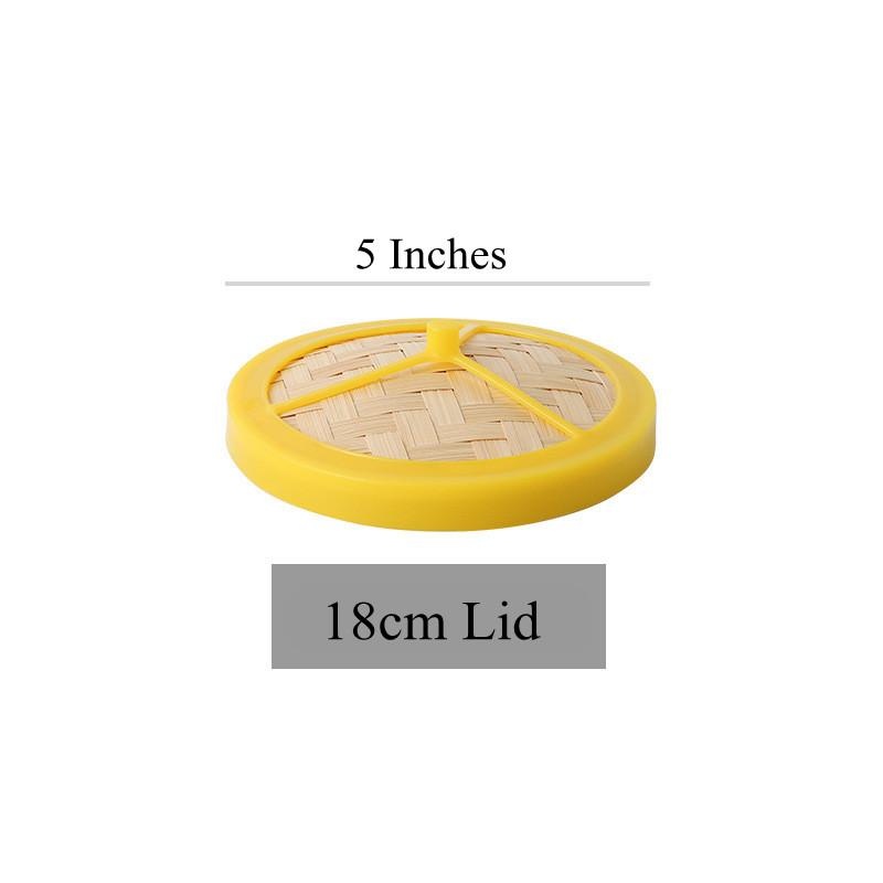 Vaporiera in bambù naturale multi-dimensione per ravioli con coperchio Griglia per la cottura a vapore domestica Cesto per riso Dim Sum Accessori per la cucina