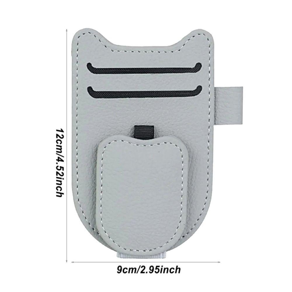 Car Sun Visor Glasses Holder Magnetic Eyeglasses Hanger Clip Sunglasses Holder