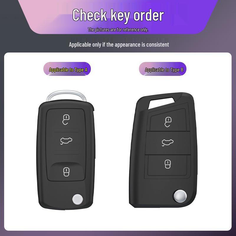 Módní kryt na klíčenku pro Volkswagen Polo, Golf, T-Cross, Tayron, Passat, CC, Sagitar