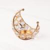 Moon Tealight Candle Holder Metal Moon Shape Candle Stand Desktop Votive Candle Holder for Table Centerpiece Wedding Party Home Decor
