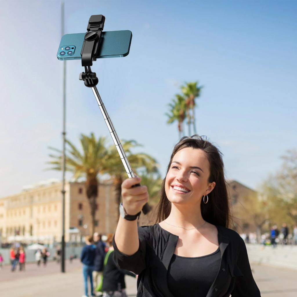 Phone Holder Selfie Stick Wireless Tripod Stand Bluetooth Remote Extendable Tripod for Mobile Phone Live Streaming
