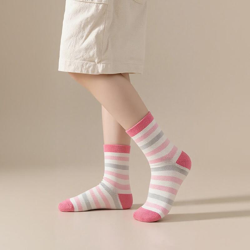 MaoRen Girls' Pure Cotton Cartoon Antibacterial Socks