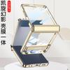 Magnetic Snap-On Case With Built-in Stand Galaxy Z Flip7 PC Hard Shell Electroplating Finish Drop Protection