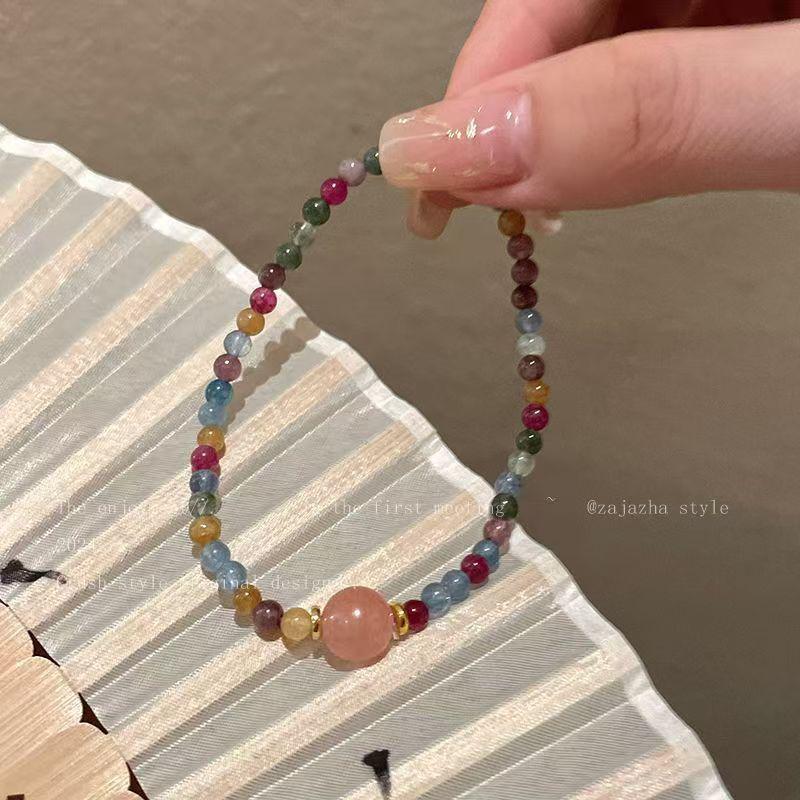 Baroque Pearl Drawstring Bracelet: Women's Light Luxury, Irregular Design, Exquisite Handcrafted Jewelry.
